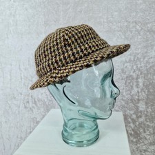 Dunn & Co X Harris Tweed Deerstalker Hat Houndstooth Sherlock Holmes Cap
