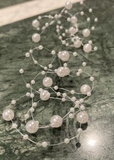 2 Faux Pearl Hair Vines Ideal for Bride or Festival Hairstyles