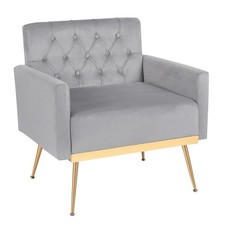COSTWAY Modern Velvet Accent