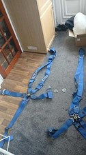 SRS HARNESSES 6 POINT BLUE TRACK RALLY DRIDT MOTORSPORT 