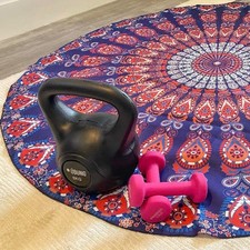 Mandala mat round indian - round,