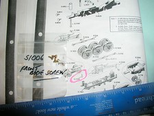 00 TRIANG/HORNBY SPARES   S1006 FRONT BOGIE SCREW             4 OFF