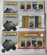 Hong Kong 2004 3x Centenary Of Hong Kong Trams FDC’s Minisheet & Singles