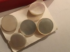 Waistcoat Buttons, 5 Mother of