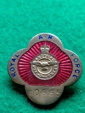 RAF WW2 civilian workers identification badge