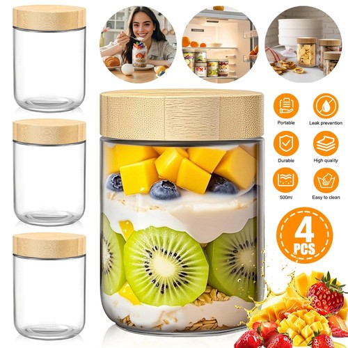 4pcs overnight oats jars - oats,