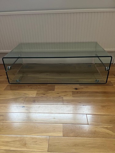 Glass coffee table - coffee, minimalist