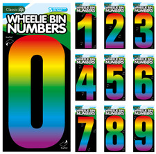 Rainbow Wheelie Bin Numbers