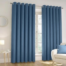 100% Blackout Eyelet Curtains