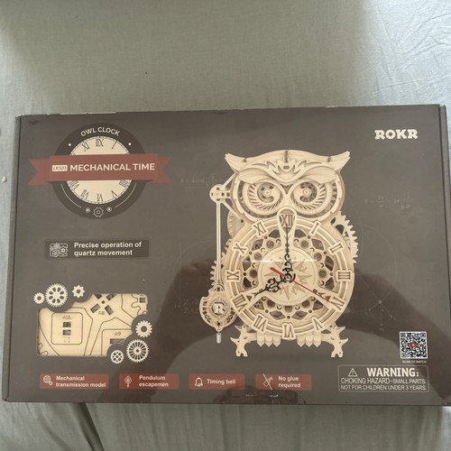 Rokr owl clock mechanical - clock,
