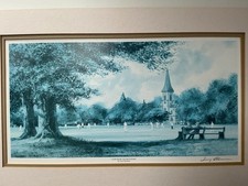 Framed Cricket Match Print