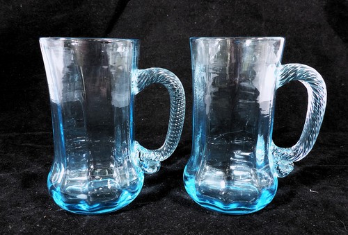 Pair vintage aqua - pair,