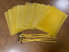 20 sheets to roll your own beeswax candle with 20 hemp wicks 13cm high X9cm wide