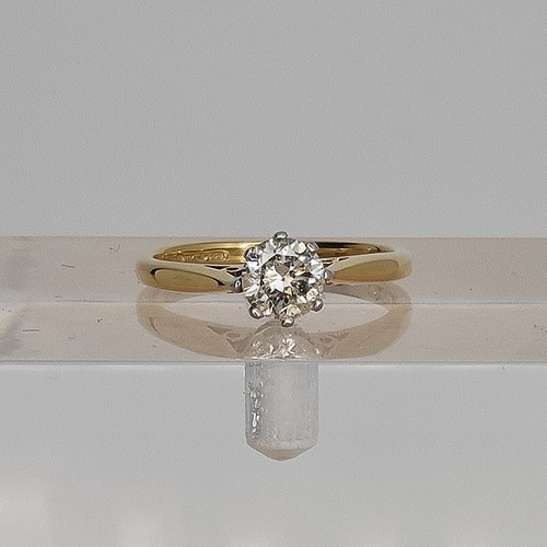 18ct ladies brilliant cut - 18ct,