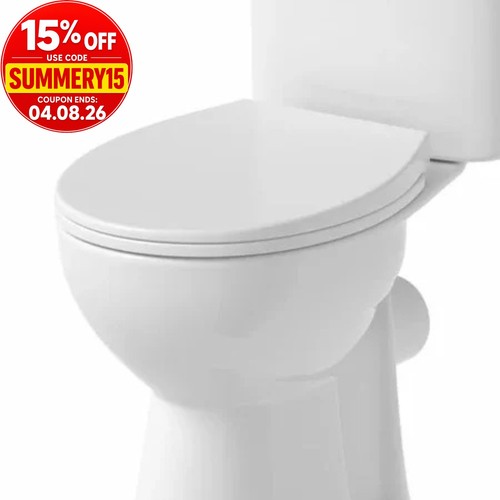 Oval toilet seat soft - toilet, close