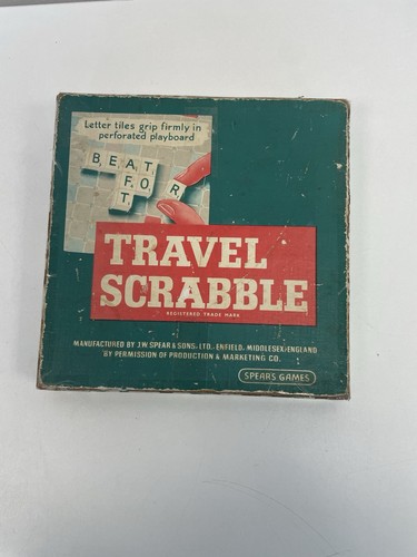 Vintage travel scrabble - vintage,