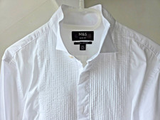 M&S Slim Fit White Wing Collar