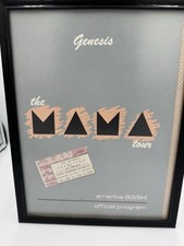 Genesis Phil Collins Tour 1983/1984 W/ticket Framed. Excellent Cond