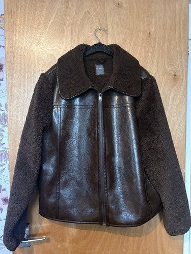 Primark brown faux leather - leather, &