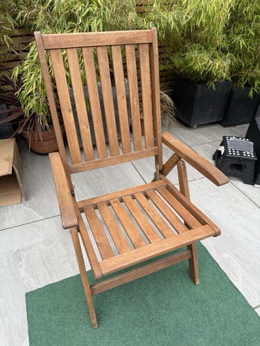 One seater wooden deck - one,