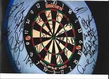 Dart Board photo signed by 22