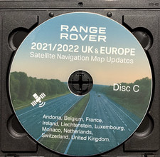 Range Rover / Sport / Discovery 3 Sat Nav Map Update DVD – Final 2022 UK ,Europe