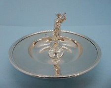 Fine Boxed THEO FENNELL Solid SILVER DISH, London 1994 'Golfer' 83g