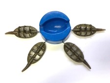 4 IN 1 INLINE METHOD FEEDERS + RUBBER MOULD  2 x 20g 2 x 30g CARP FISHING TACKLE
