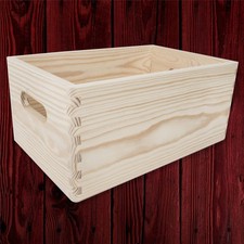 Plain Wooden Open Chest