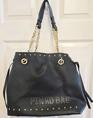 Pinko vegan leather tote bag - tote,