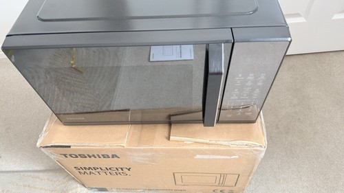 Toshiba black mirror microwave - toshiba,