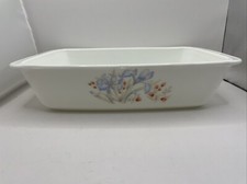Vintage Pyrex Blue Iris Milk
