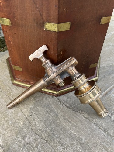 Antique brass beer barrel tap