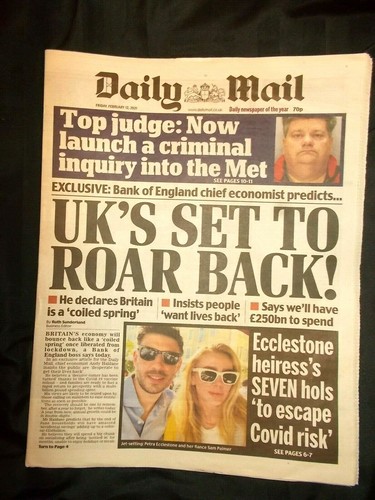 The daily mail newspaper - daily,
