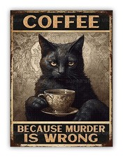 Funny Cat " Coffee Murder "