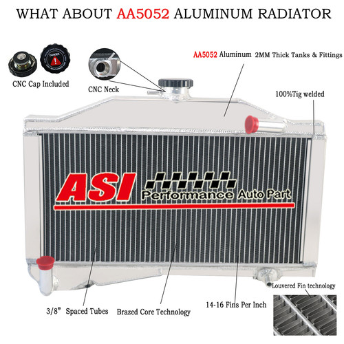 Row aluminum radiator for - 2,