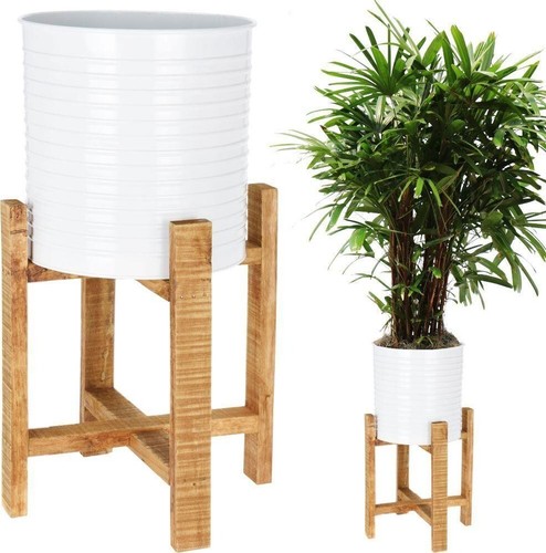58cm tall white metal - 58cm, plant