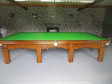  Riley Imperial 0ak Full Size Snooker Table Fully Restored and Re-polished 