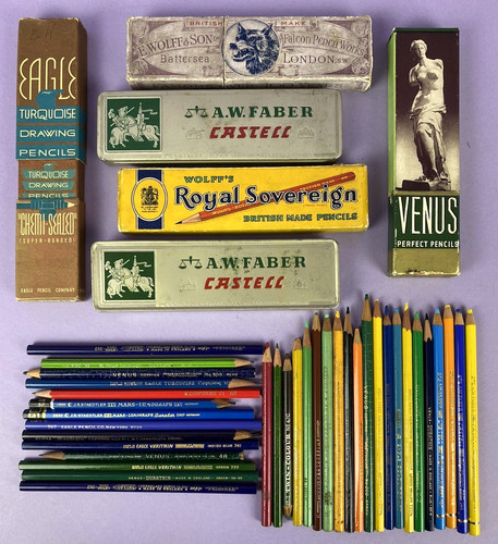 Collection vintage pencil - collection, of