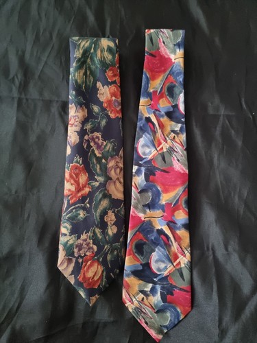 Vintage 100 silk ties - x, 100%