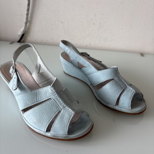 Rohde blue leather slingback - blue,