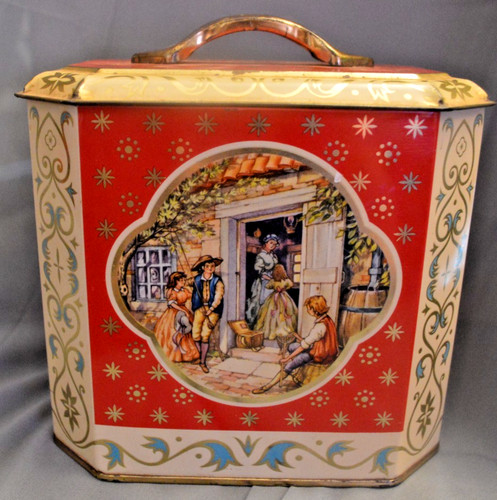 Vintage english red biscuit - english,