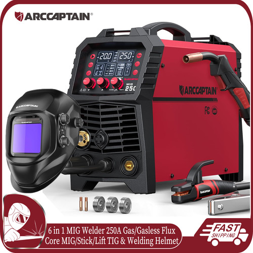 Arccaptain mig welder 250a - 250a, 6