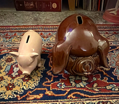 Lot ceramic piggy banks - lot,