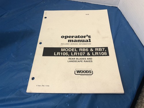 Operator manual service - operator's,
