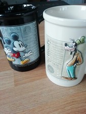 2x Walt Disney Large 3D Mugs