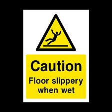 Floor Slippery When Wet Rigid