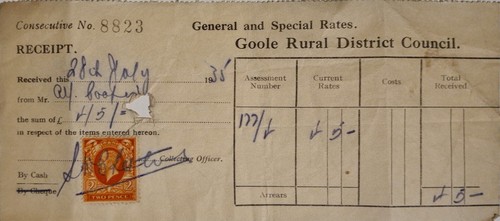 Vintage 1935 receipt - 1935, from