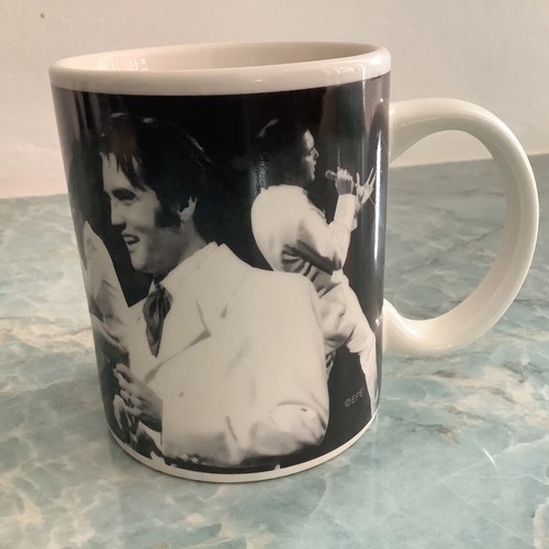 Vintage elvis presley mug half - presley,