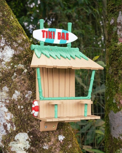 Tiki bar bird - tiki, feeder